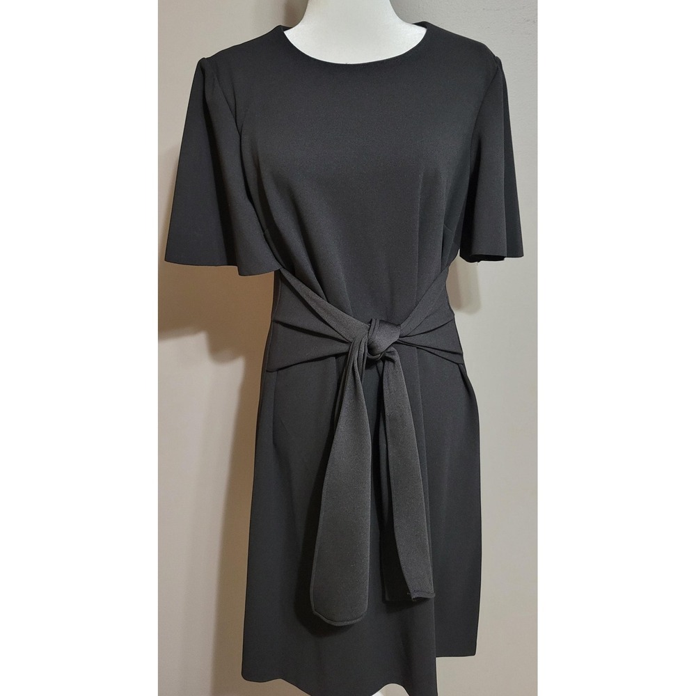 Donna Morgan Black Front Tie Dress